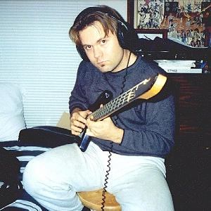 Jason Keller recording "Shy Boy."